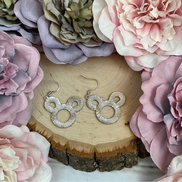 Crystal Mickey Mouse Dangle Earrings - Picture 9 of 16